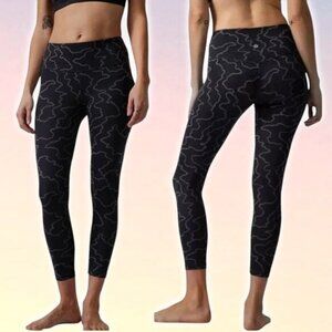 NWT ATHLETA Elation Train Textured 7/8 Tight Sz XXS Black Gray